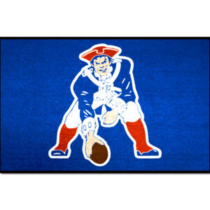New England Patriots Mat Retro Rugs 19" x 30" NFL 1970's New Carpet Rectangle